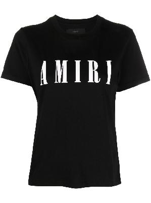 AMIRI - Black Logo Print Cotton T-Shirt