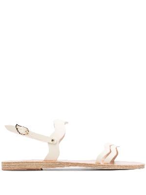 Ancient Greek Sandals - White Chania Leather Sandals