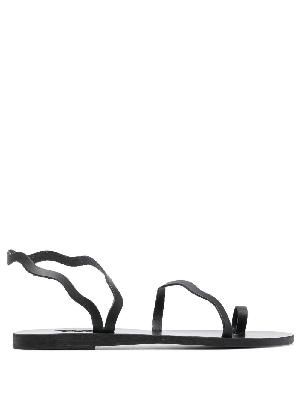 Ancient Greek Sandals - Black Eleftheria Leather Sandals