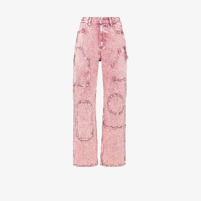 Andersson Bell - Over-Dyed Bauhaus Patched Jeans