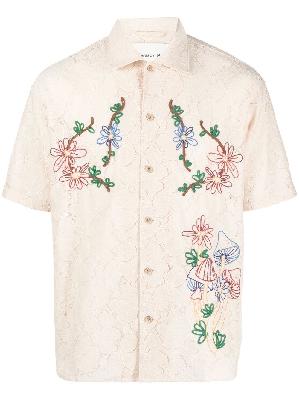 Andersson Bell - Ecru Floral Embroidered Shirt