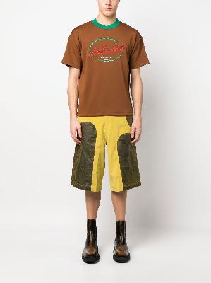 Andersson Bell - Yellow Panelled Shorts