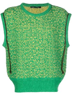 Andersson Bell - Green Textured Knitted Vest