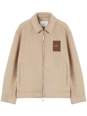 Axel Arigato - Beige Zip-Up Wool Shirt Jacket