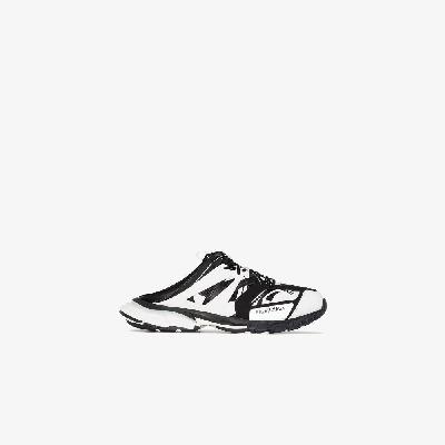 Balenciaga - Black And White Track Sneaker Mules