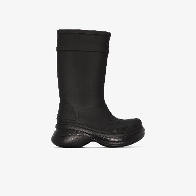 Balenciaga - X Crocs Black Wellington Boots