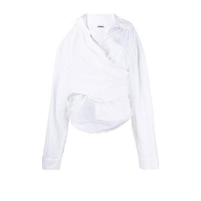 Balenciaga - White Wrap Cotton Shirt