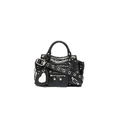 Balenciaga - Black Neo Cagole Mini Leather Shoulder Bag