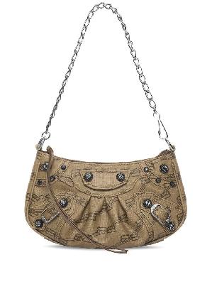 Balenciaga - Brown Le Cagole Mini Leather Shoulder Bag