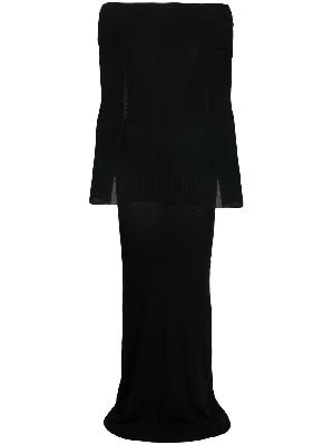 Balenciaga - Black Layered Maxi Dress