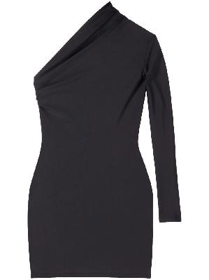 Balenciaga - Black Asymmetric Mini Dress
