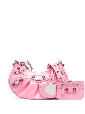 Balenciaga - Pink Le Cagole Patent Leather Shoulder Bag