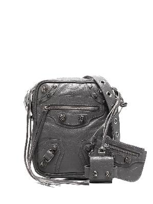 Balenciaga - Grey Le Cagole Leather Messenger Bag