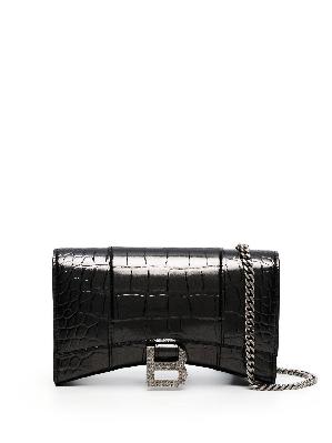 Balenciaga - Black Hourglass Small Leather Bag