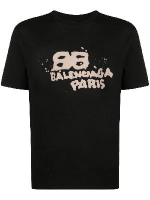 Balenciaga - Logo-Print Short-Sleeved T-Shirt