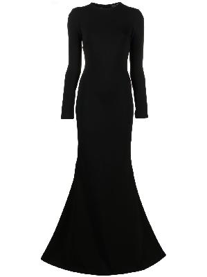 Balenciaga - Black Long Sleeved Maxi Dress
