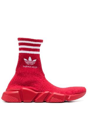 Balenciaga - X Adidas Red Speed Pull-On Sneakers