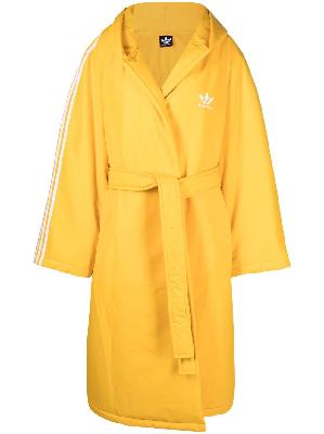 Balenciaga - X Adidas Yellow Logo Belted Coat
