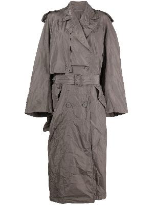 Balenciaga - Belted Double-Breasted Trench Coat