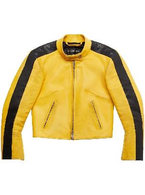 Balenciaga - Yellow Shrunk Racer Jacket