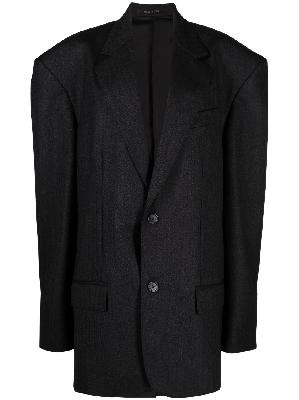 Balenciaga - Black Oversized Wool Blazer