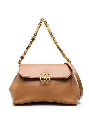 Bally - Brown Mirage Chain Strap Leather Shoulder Bag