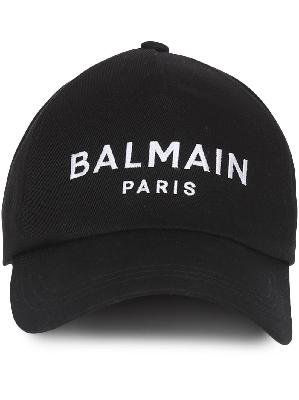 Balmain - Black Logo-Embroidered Baseball Cap
