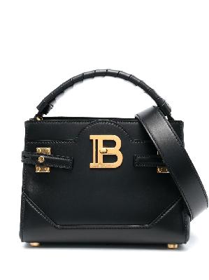 Balmain - Black B-Buzz Leather Top Handle Bag