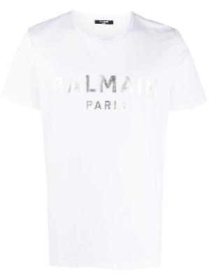 Balmain - Logo-Print Detail T-Shirt