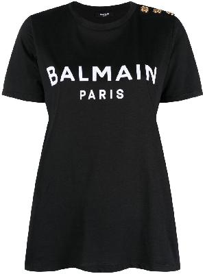 Balmain - Logo-Print Cotton T-Shirt
