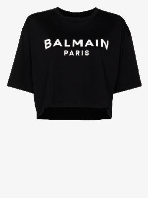 Balmain - Cropped Logo T-Shirt