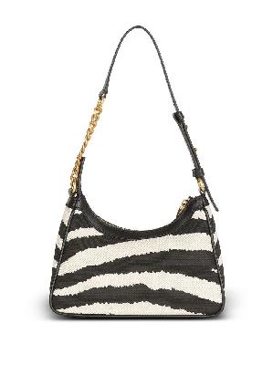 Balmain - Black B-Army Zebra Print Shoulder Bag