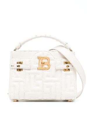 Balmain - White B-Buzz 22 Quilted Leather Bag