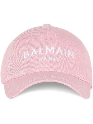 Balmain - Pink Embroidered Logo Baseball Cap