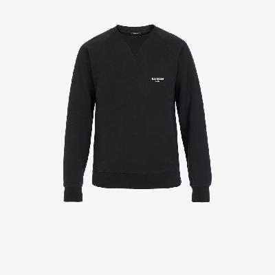 Balmain - Black Logo Eco Cotton Sweatshirt