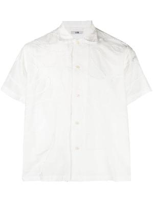 BODE - White Rickrack Sheer Short Sleeve Shirt