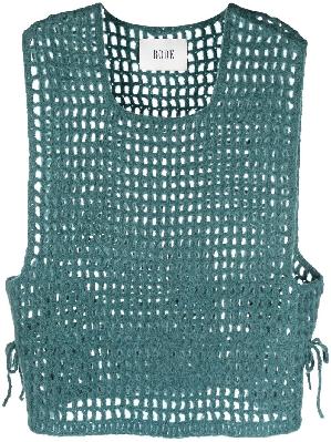 BODE - Green Crochet Vest