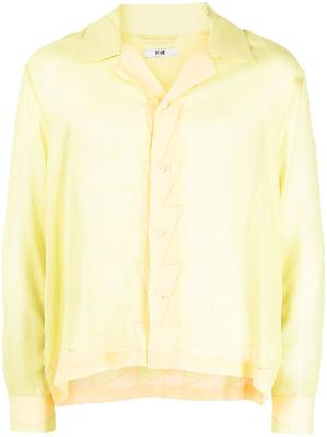 BODE - Yellow Deco Zigzag Silk Shirt