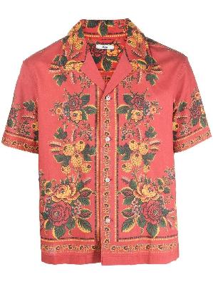 BODE - Red Cotton Floribunda Shirt