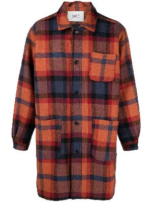 BODE - Orange Clinton Plaid Wool Coat