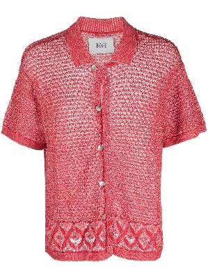 BODE - Red Duotone Knitted Shirt