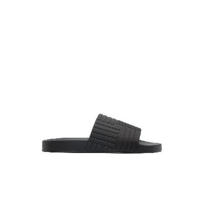 Bottega Veneta - Black Slider Rubber Sandals