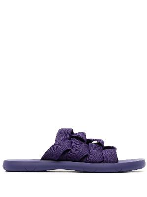 Bottega Veneta - Purple Plat Intreccio Sandals