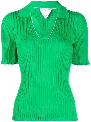 Bottega Veneta - Green Cotton Polo Shirt