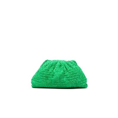 Bottega Veneta - Green Teen Sponge Intreccio Towelling Clutch Bag
