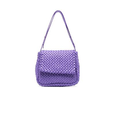 Bottega Veneta - Purple Cobble Leather Shoulder Bag