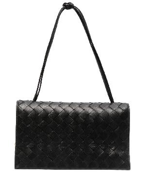 Bottega Veneta - Black Trio Intrecciato Leather Pouch Bag