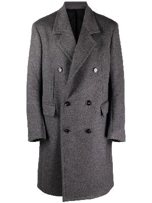 Bottega Veneta - Grey Curved Sleeve Wool Coat