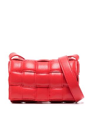 Bottega Veneta - Red Padded Cassette Leather Cross Body Bag