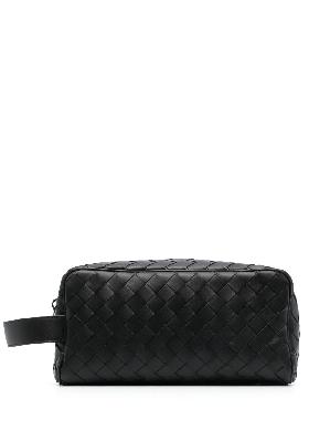 Bottega Veneta - Black Intrecciato Leather Travel Pouch